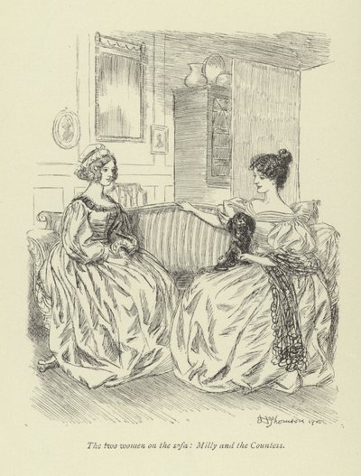 Ilustrace pro Amose Bartona od George Eliota od Hugh Thomson