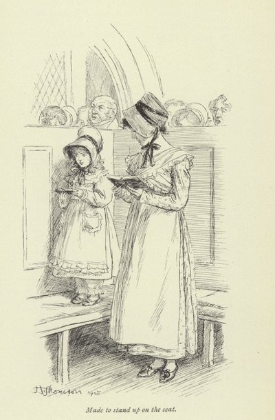 Ilustrace pro Amose Bartona od George Eliota od Hugh Thomson