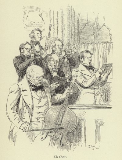 Ilustrace pro Amose Bartona od George Eliota od Hugh Thomson