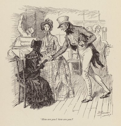 Ilustrace pro Cranford od paní Gaskell (rytina) od Hugh Thomson