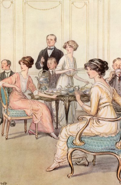 Ilustrace pro J M Barrie Obdivuhodný Crichton od Hugh Thomson