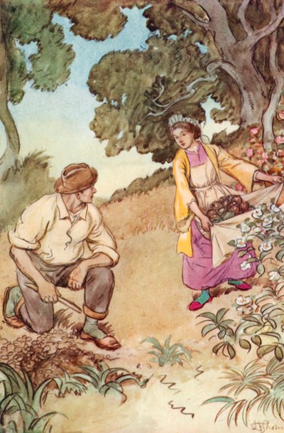 Ilustrace pro J M Barrie Obdivuhodný Crichton od Hugh Thomson