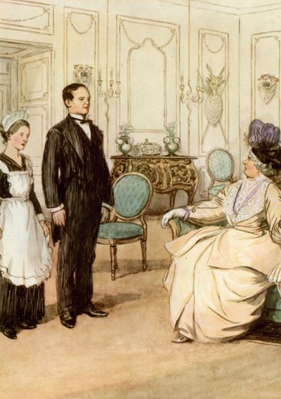 Ilustrace pro J M Barrie Obdivuhodný Crichton od Hugh Thomson