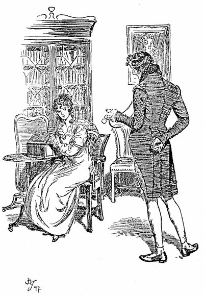 Ilustrace k Přesvědčování Jane Austenové od Hugh Thomson
