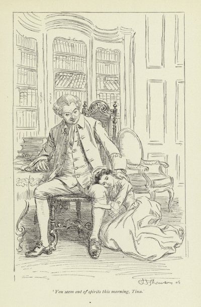 Ilustrace pro pana Gilfilse Love Story od George Eliota od Hugh Thomson