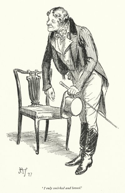 Ilustrace k přesvědčování od Jane Austenové (litho) od Hugh Thomson