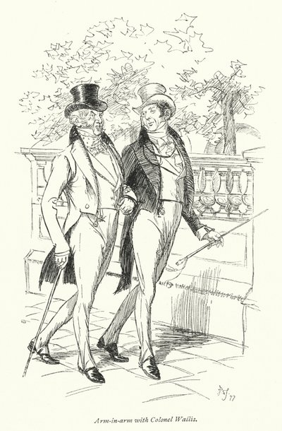 Ilustrace k přesvědčování od Jane Austenové (litho) od Hugh Thomson