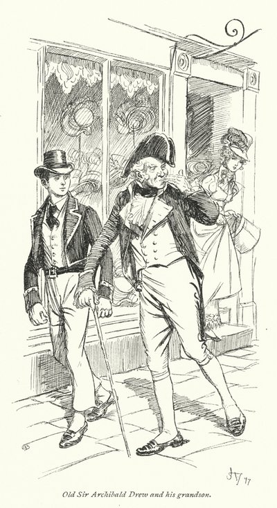 Ilustrace k přesvědčování od Jane Austenové (litho) od Hugh Thomson