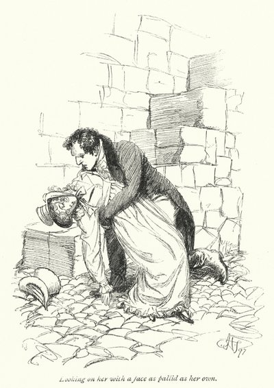 Ilustrace k přesvědčování od Jane Austenové (litho) od Hugh Thomson