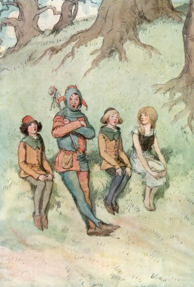 Ilustrace pro Shakespearovo dílo Jak se vám líbí od Hugh Thomson