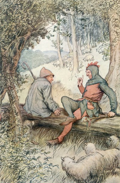 Ilustrace pro Shakespeara, jak se vám líbí od Hugh Thomson