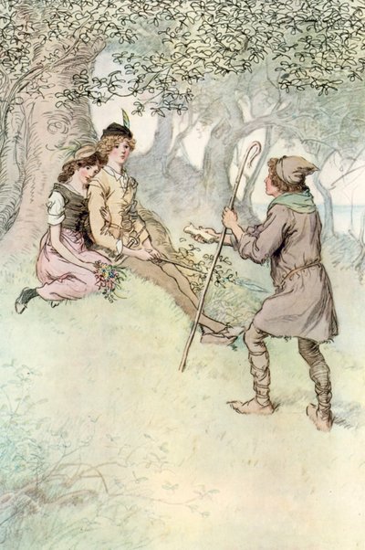 Ilustrace pro Shakespeara, jak se vám líbí od Hugh Thomson