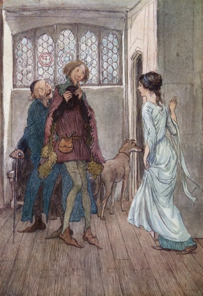 Ilustrace pro Veselé paničky z Windsoru od Hugh Thomson