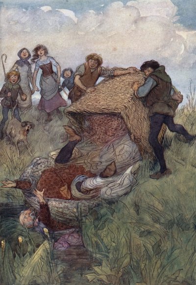 Ilustrace pro Veselé paničky z Windsoru od Hugh Thomson