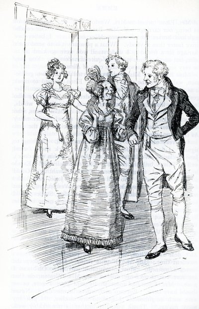 "Bál v Crown Inn" (ilustrace) od Hugh Thomson