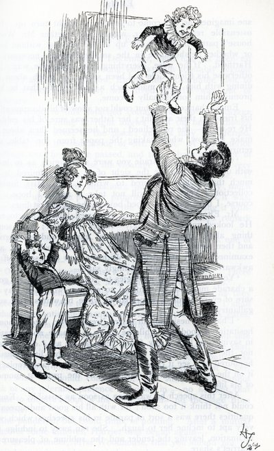 „Pan Knightley si hraje se svými dětmi“ od Hugh Thomson