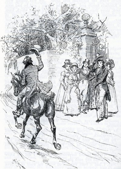 "Pan Perry passant a cheval" (ilustrace) od Hugh Thomson