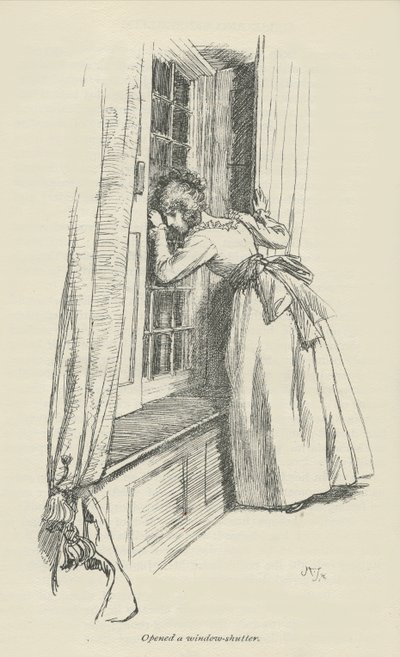Otevřel okenici, 1896 od Hugh Thomson