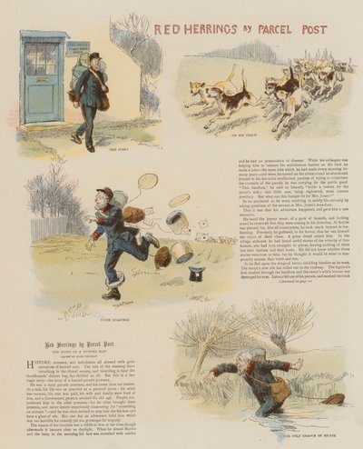 Red Herrings od Parcel Post (chromolitho) od Hugh Thomson