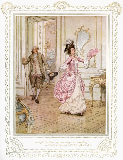 Richard Brinsley Sheridan "Škola pro skandál" od Hugh Thomson