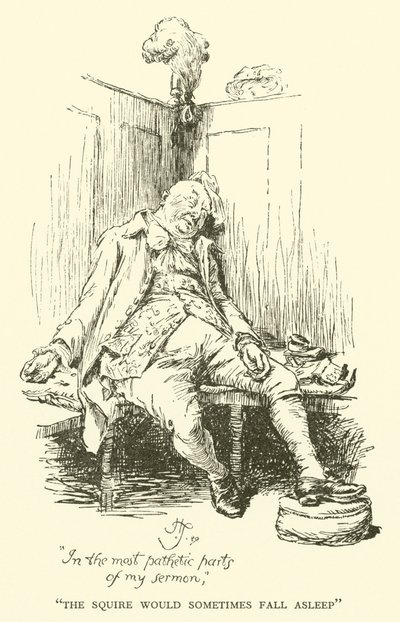 Panoš někdy usnul (rytina) od Hugh Thomson