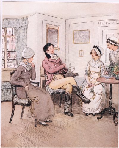 Valentine: "Lituji, že jsou venku, Patty, ale budu čekat na jejich návrat." (litho) od Hugh Thomson