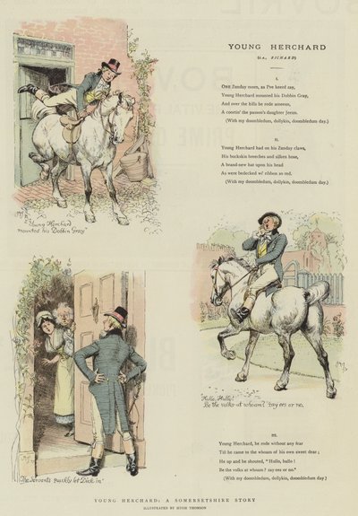 Mladý Herchard, somersetshirský příběh (chromolit) od Hugh Thomson