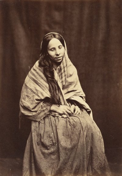 Pacient, Surrey County Lunatic Asylum, 1850-55. od Hugh Welch Diamond