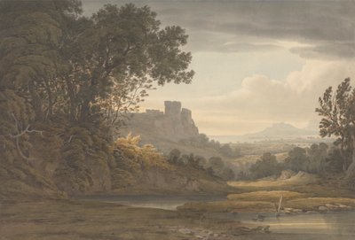 Hrad v krajině od Hugh William Grecian Williams