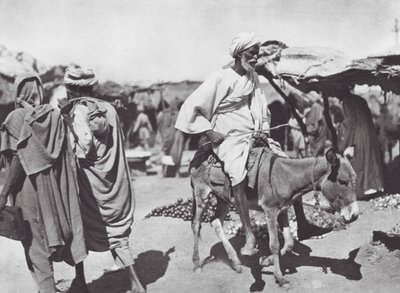 Afrika: Ovocný trh v Omdurmanu (čb fotografie) od Hugo Adolf Bernatzik