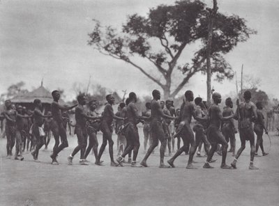 Afrika: Tanec Moru (čb fotografie) od Hugo Adolf Bernatzik