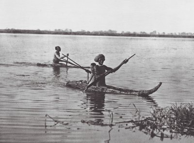Afrika: Šillukské vory (čb foto) od Hugo Adolf Bernatzik