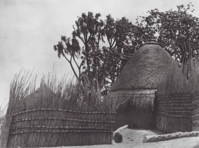 Afrika: Chrám Šilluků (čb foto) od Hugo Adolf Bernatzik