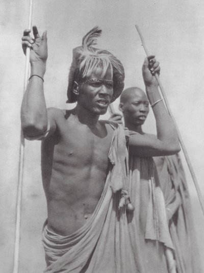 Afrika: Šillukové (čb foto) od Hugo Adolf Bernatzik