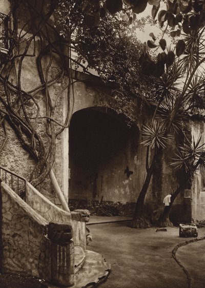 Mexiko: Cuernavaca, Malebné zákoutí (čb fotografie) od Hugo Brehme