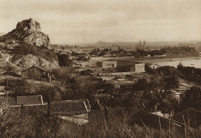 Mexiko: Přístav Mazatlan (čb fotografie) od Hugo Brehme