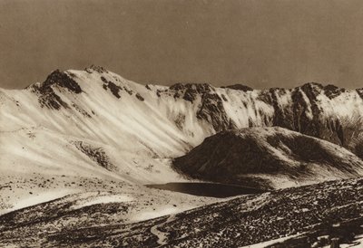 Mexiko: Nevado de Toluca, Estado Mejico (čb fotografie) od Hugo Brehme
