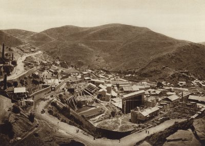 Mexiko: Pachucha, Mina Loreto (čb fotografie) od Hugo Brehme