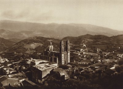 Mexiko: Taxco (čb fotografie) od Hugo Brehme