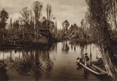 Mexiko: Tlahuac (čb fotografie) od Hugo Brehme