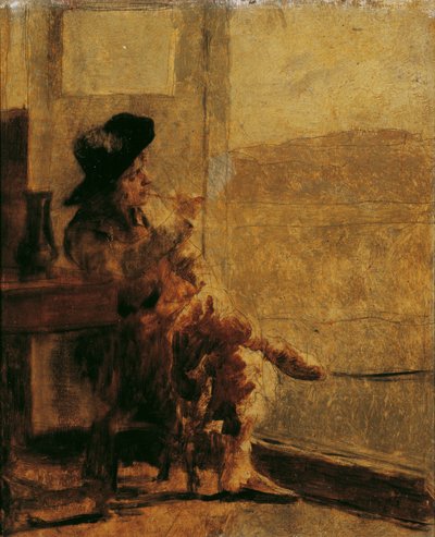 Sedící kuřák od Hugo Charlemont