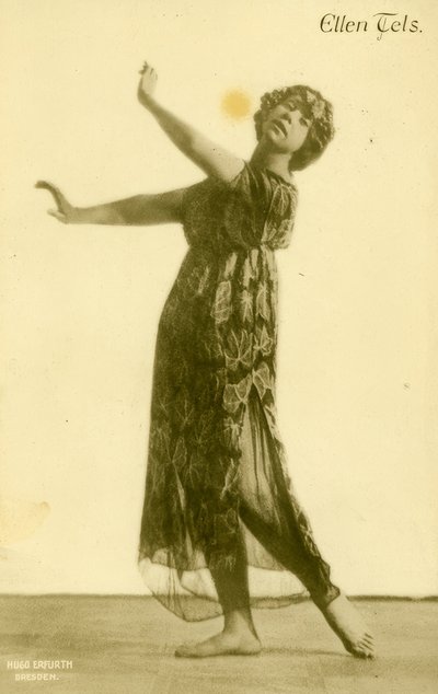 Ellen Tels / Fotopostkarte od Hugo Erfurth