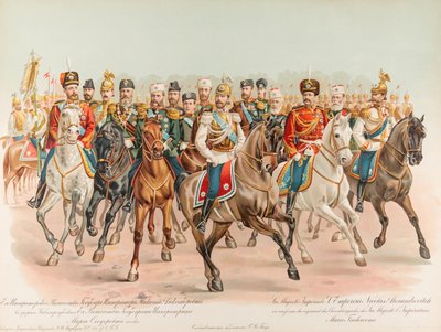 Jezdecký portrét ruského krále Mikuláše II. od Hugo Karlovich Bakmanson