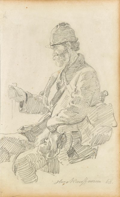 Odpočívající turista od Hugo Kauffmann