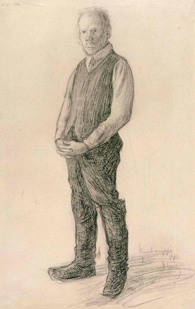 Stojící farmář od Hugo Simberg