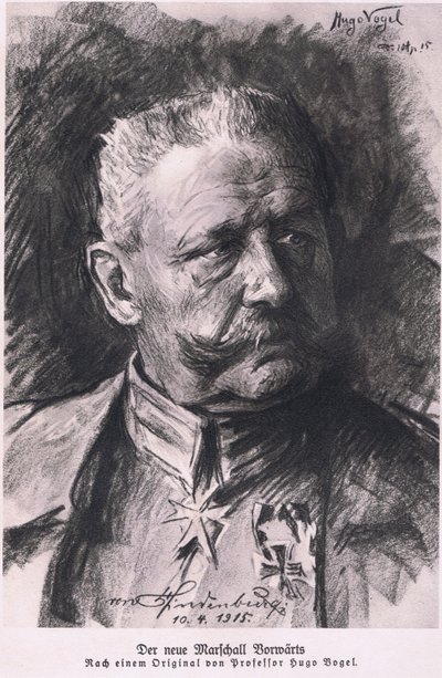 Hindenburg, z Hindenburgu vydal Daterlandijrcher Derlag & H Weller Berlin, 1928 od Hugo Vogel