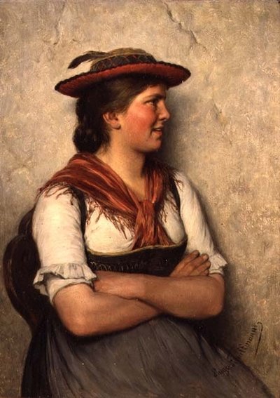 Selská dívka od Hugo Wilhelm Kauffman
