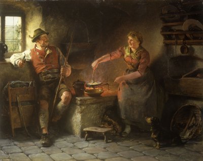 V kuchyni, 1901 od Hugo Wilhelm Kauffman