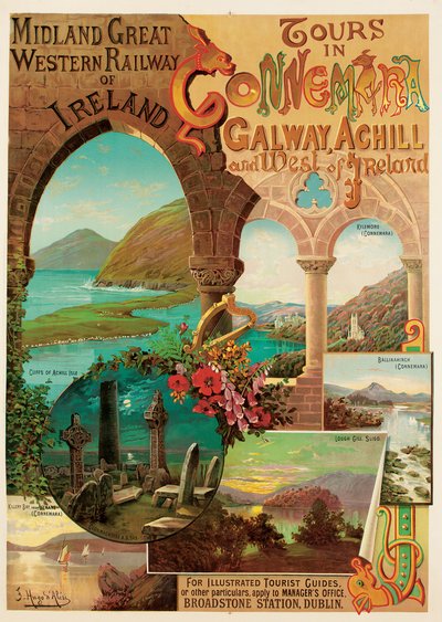Prohlídky v Connemara, Midland Great Western Railway of Ireland od Hugo d Alesi