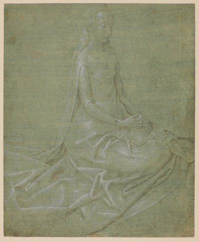 Sedící světice, 1475 - 1485 cca od Hugo van der Goes